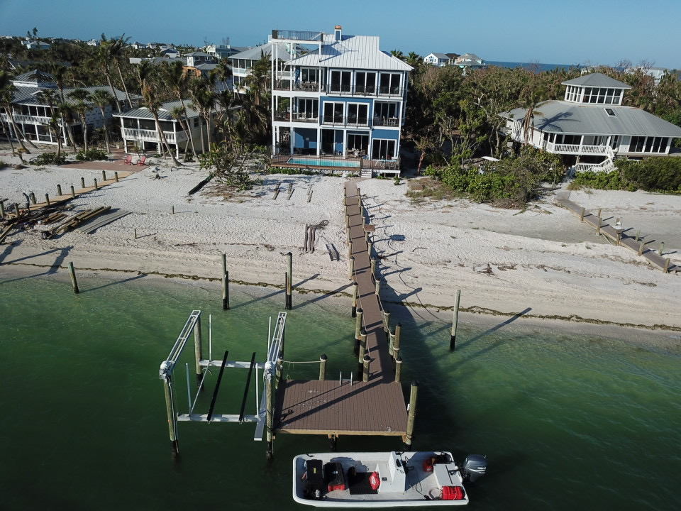 Custom dock built by Submerged Consultants a Cape Coral Based Dock Builder