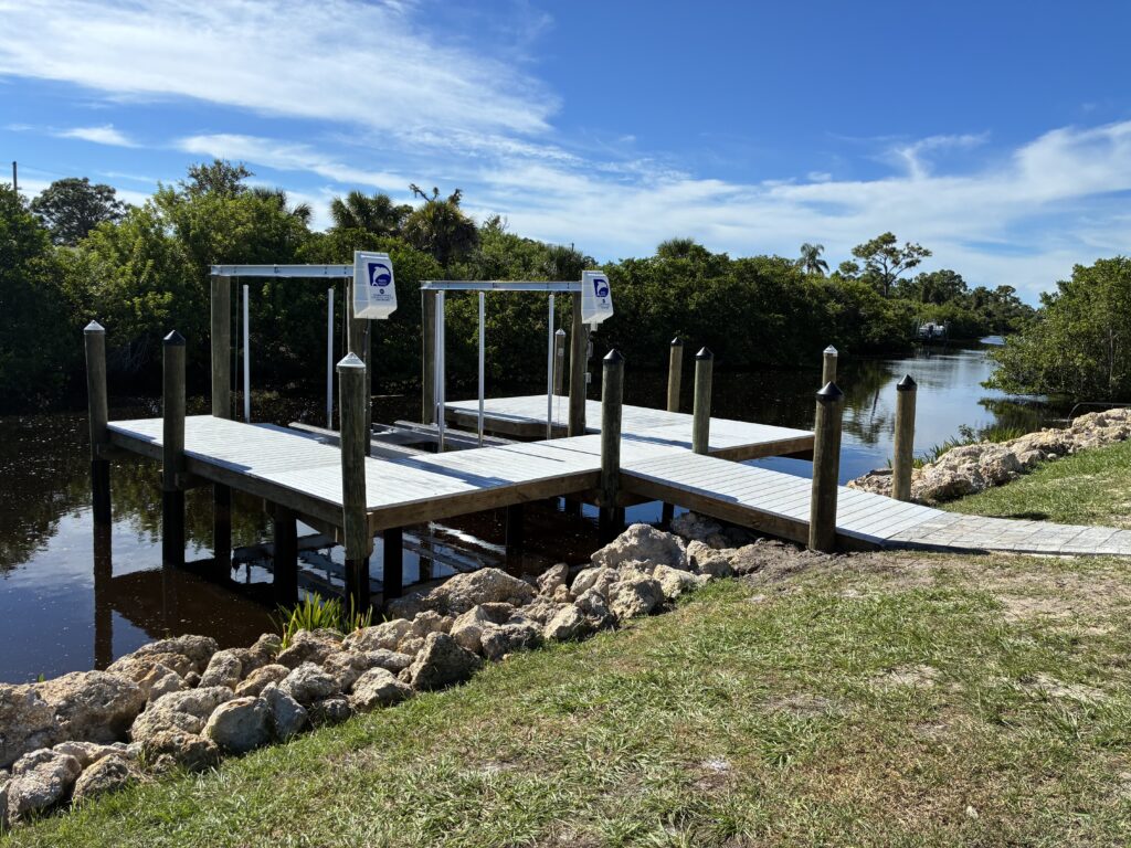 Dolphin boat & new dock 