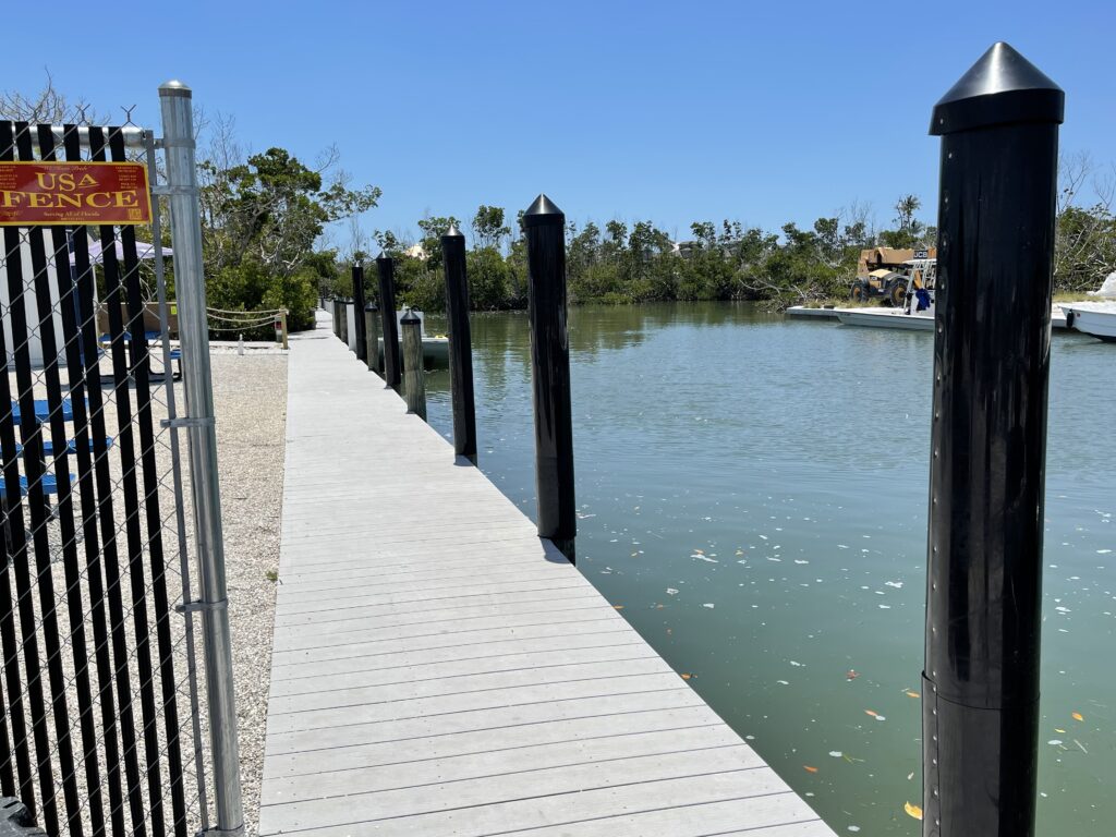 Custom dock built by Submerged Consultants a Cape Coral Based Dock Builder