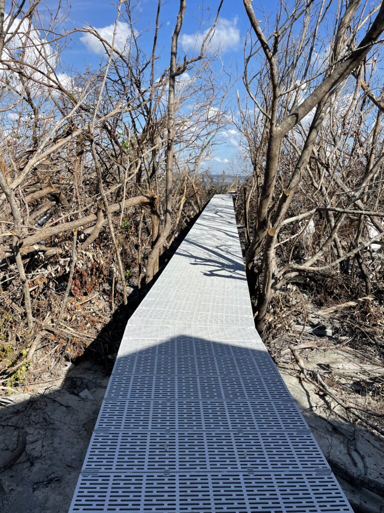 Thruflow decking boardwalk on captiva island