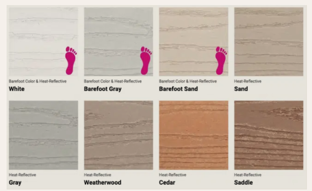 WEARdeck catalog of colors